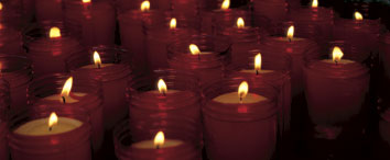 group of lit candels