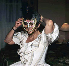 Paola in a mask